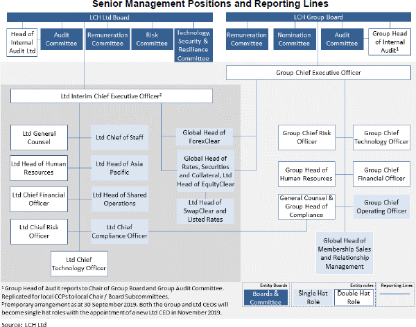 Figure 4: Senior Management Positions and Reporting Lines