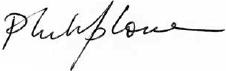 Signature of Philip Lowe