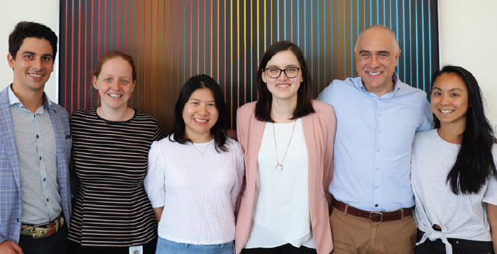 Members of the Gender Equity Employee Resource Group with mental health advocate Wayne Schwass, November 2019