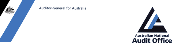 Image of the Auditor-General for Australia's corporate logo including the corporate logo of the Australian National Audit Office