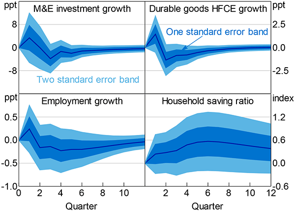 Figure 13: Responses to an Uncertainty Shock