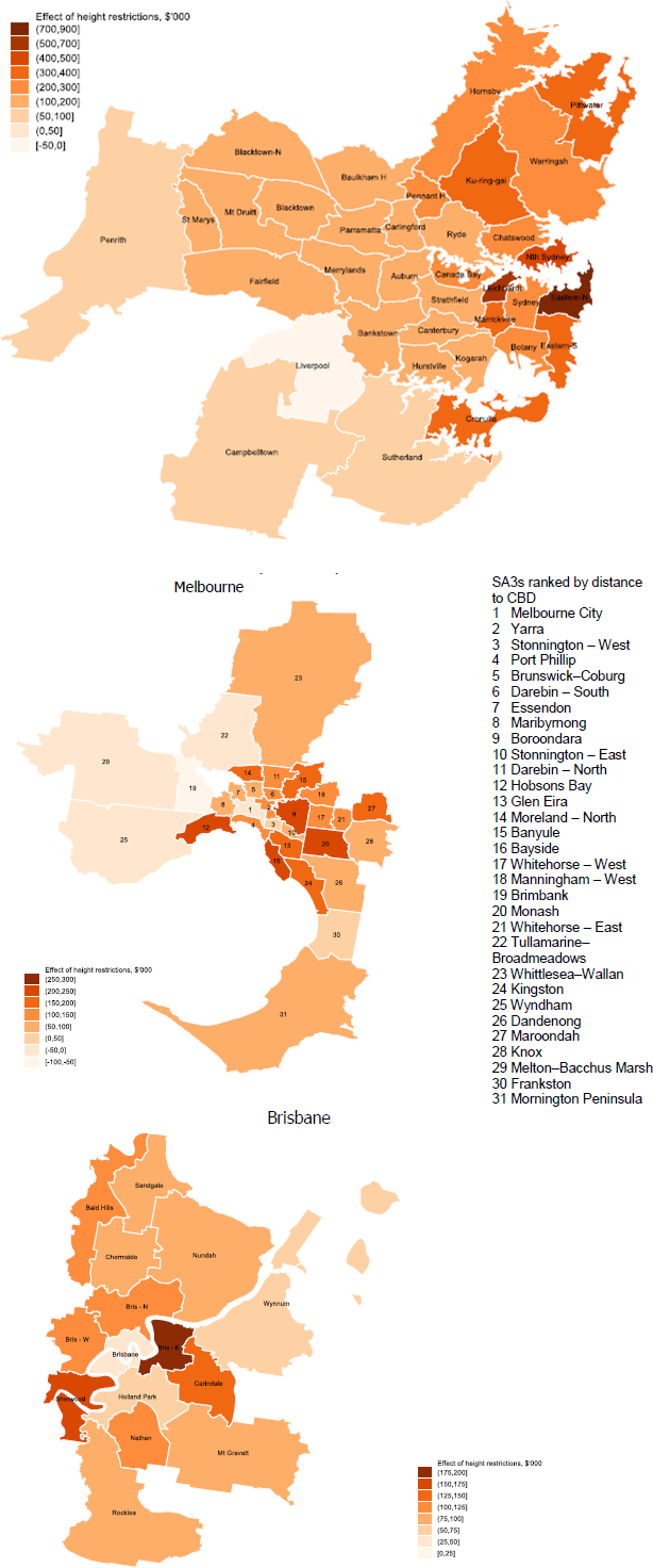 Figure 4: Apartment Shortage by SA3