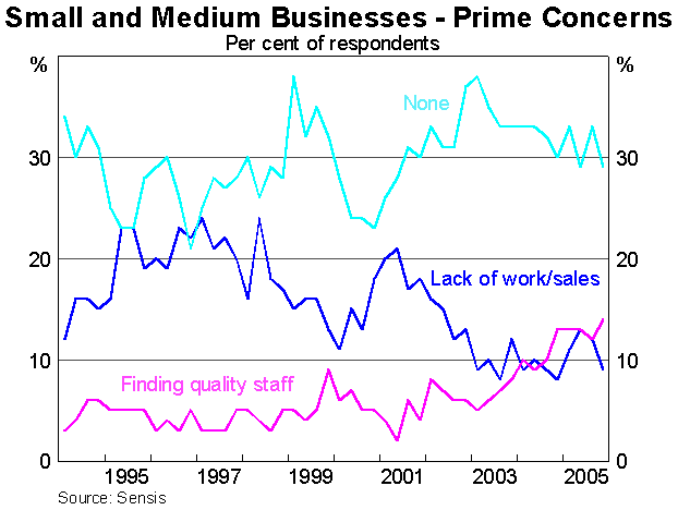 Graph 5: Small and Medium Businesses – Prime Concerns